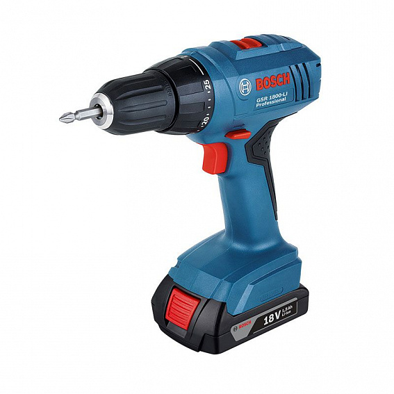 Аккумуляторная дрель-шуруповёрт Bosch GSR 1800-LI 0.601.9A8.305
